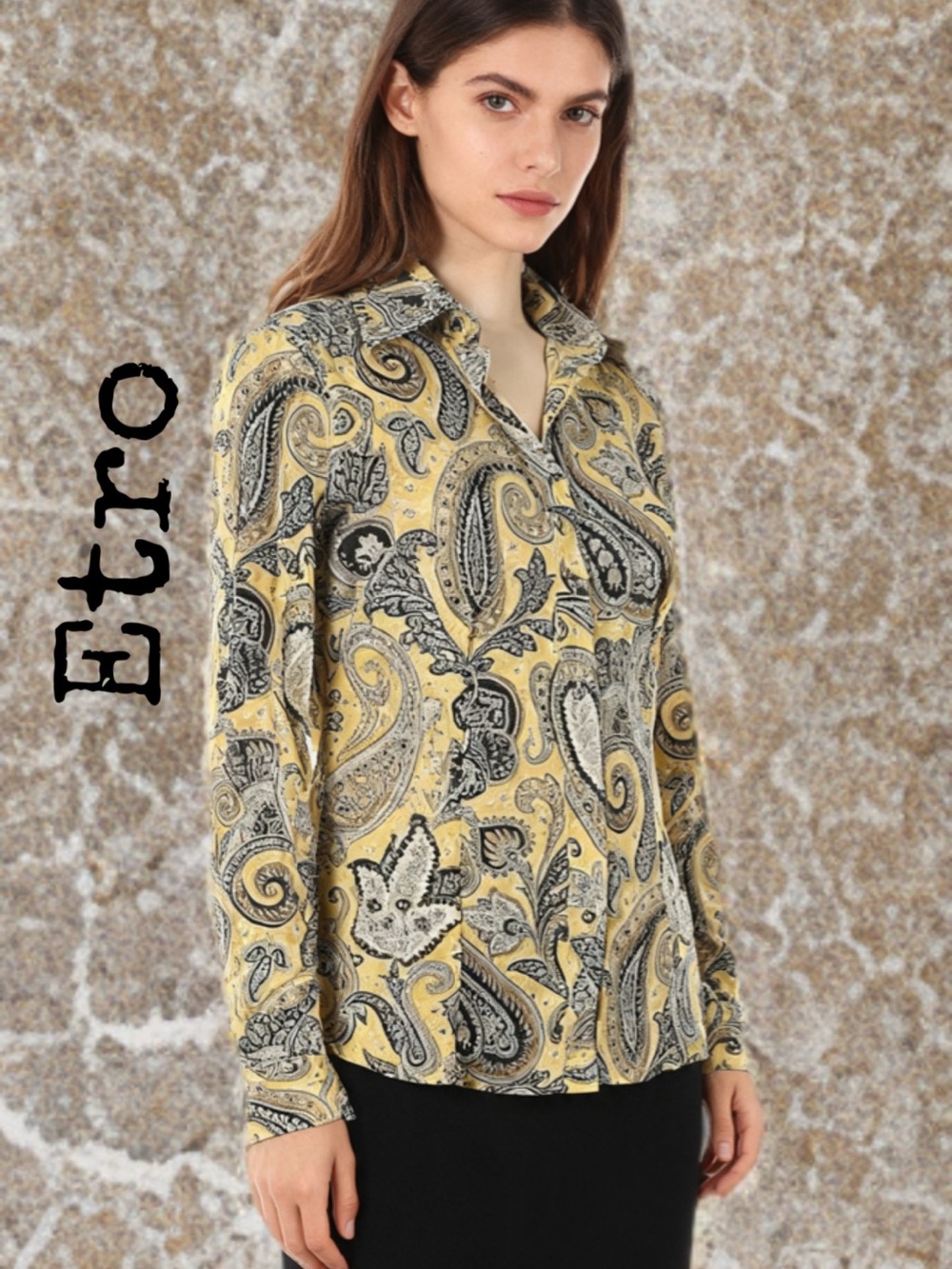 ETRO 
Size 44 (IT) Long Sleeve Button-Down Shirt
